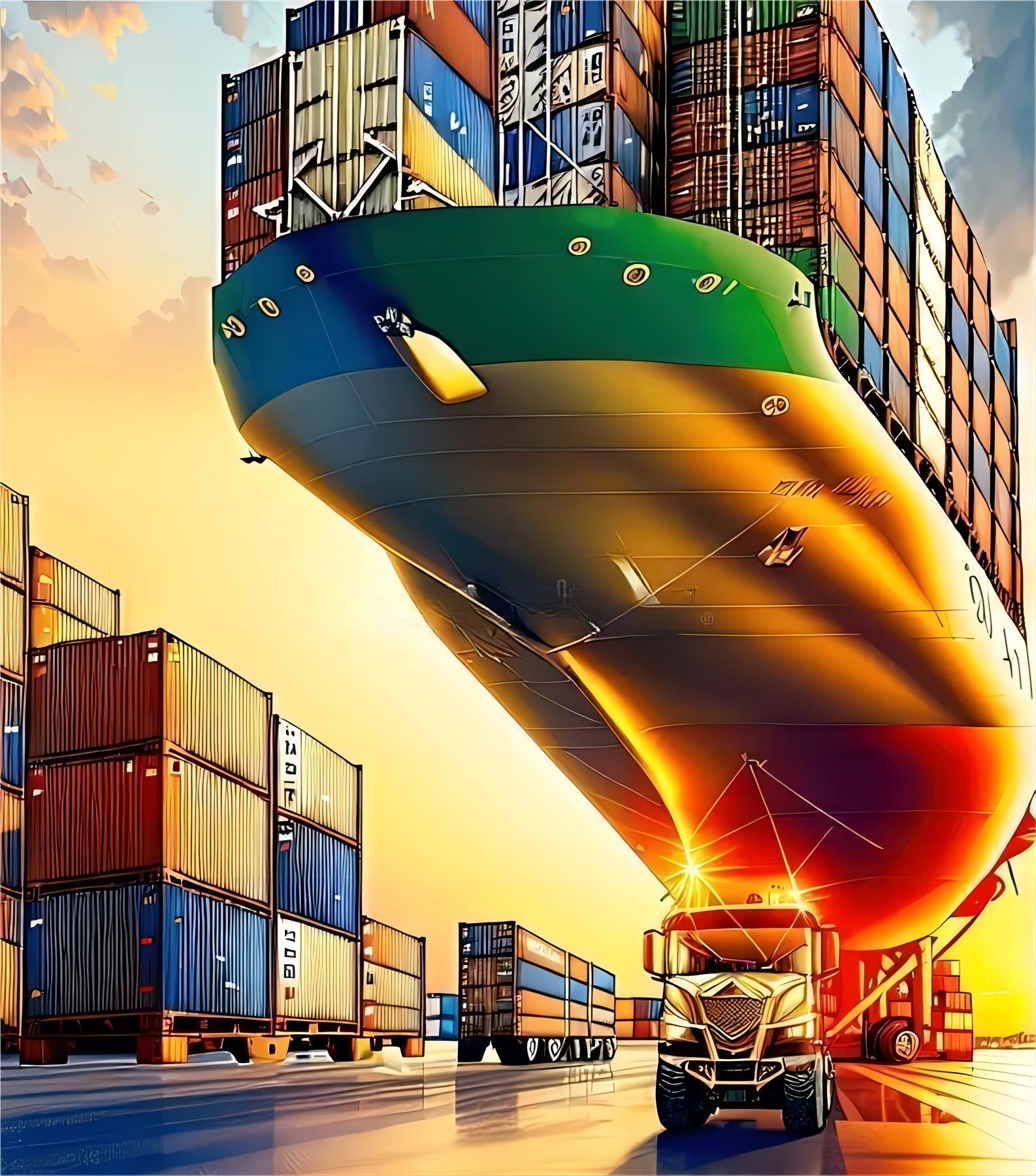 International Logistics Provider Canada corridor shipping and logistics visual